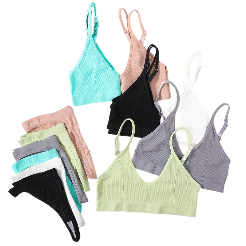 Cotton Bra Everyday - Damski bezszwowy biustonosz komplet seksowna bielizna