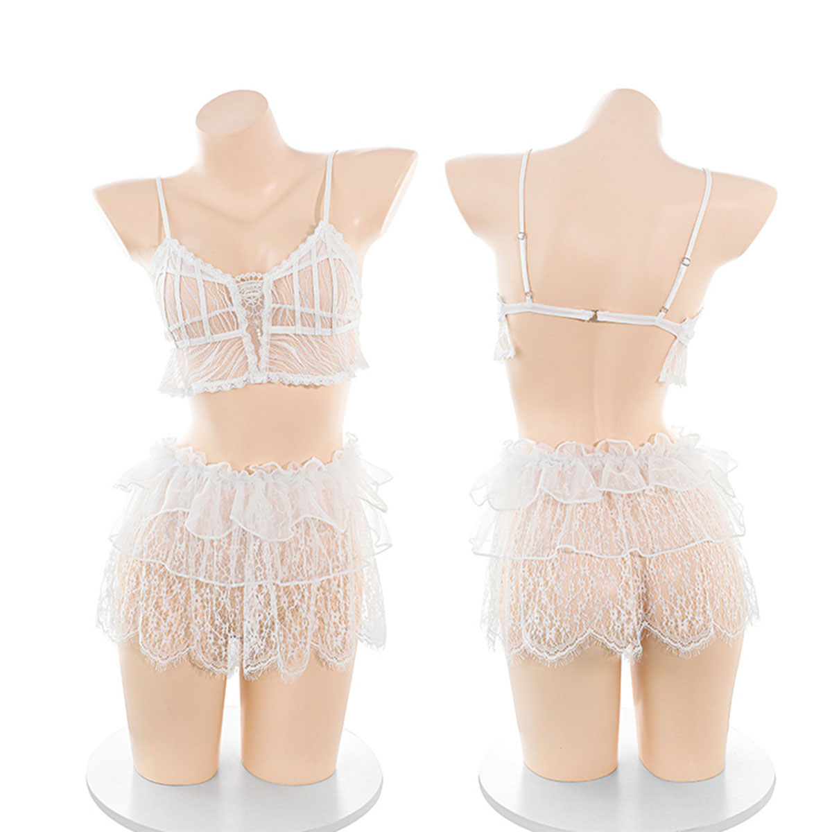 LISM Słodki, prześwitujący kor – Lace Bralette Set recenzja i cena