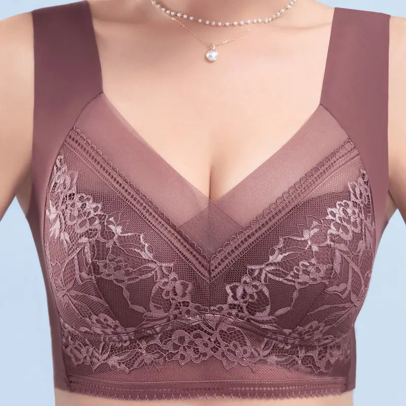 L-6L Duży biustonosz damski Pu – Lace Bralette Set recenzja i cena